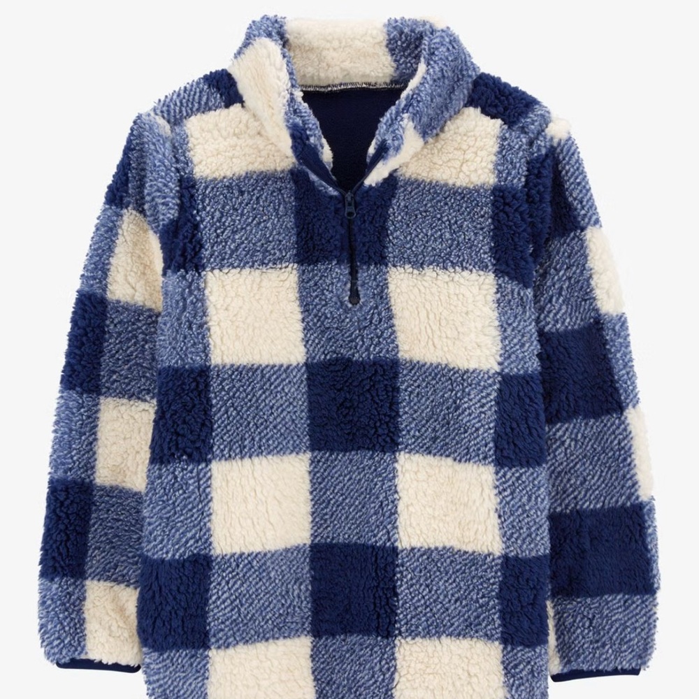 Kid Plaid Fleece Jacket